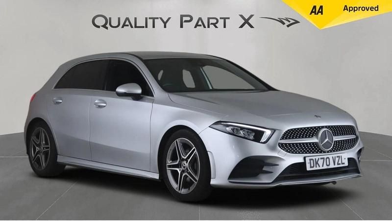 Used Mercedes A200 AMG line 163 HP (119 kW) 2020 Silver Hatchback