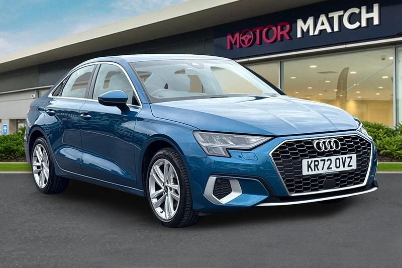Blue Used 2022 Audi A3 Sport Sedan | £17,150 (Good price) - Image 1/4