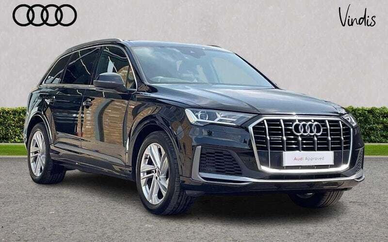 Black Used 2022 Audi Q7 S-Line SUV | £37,263 (Good price) - Image 1/4