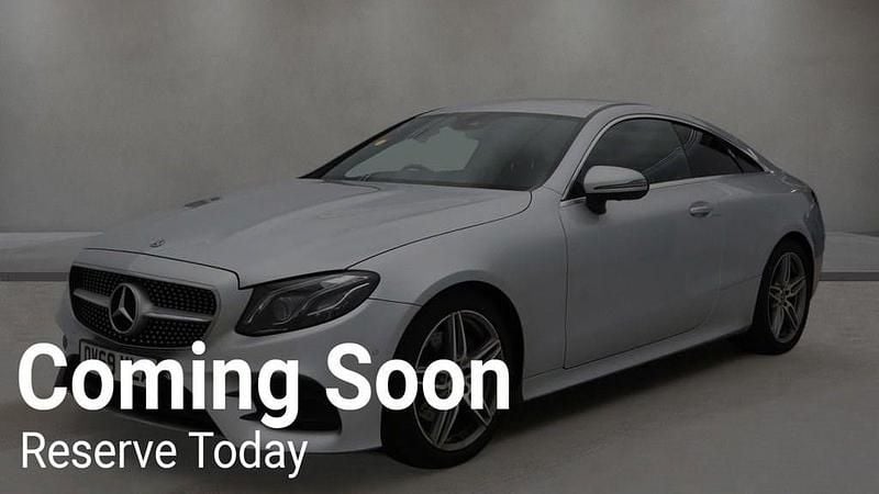 Used Mercedes E220 AMG line 194 HP (142 kW) 2019 Silver Coupe