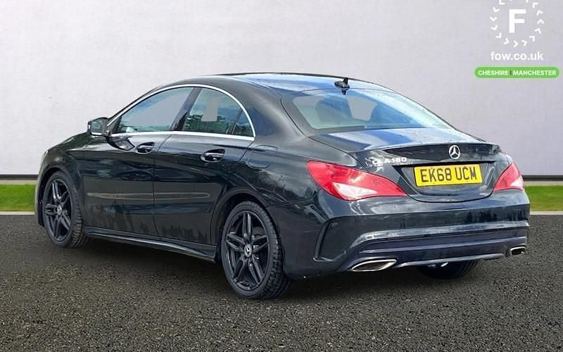 Used Mercedes CLA180 AMG line 122 HP (89 kW) 2018 Black Sedan