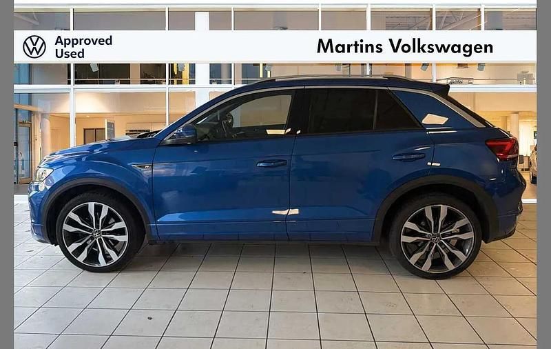 Used VW T-Roc R-line 150 HP (110 kW) 2021 Blue SUV