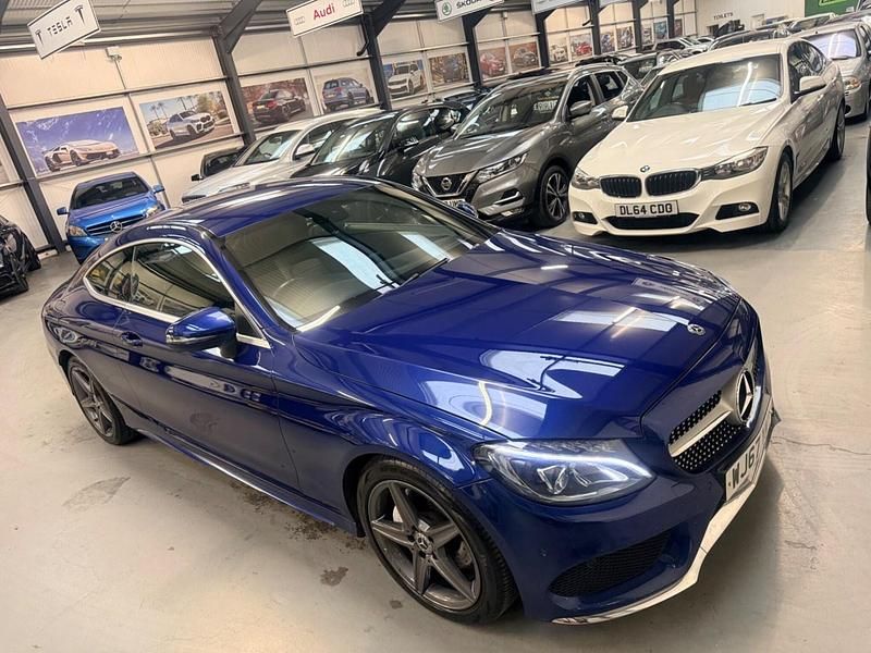 Used Mercedes C220 AMG line 2017 Blue Coupe