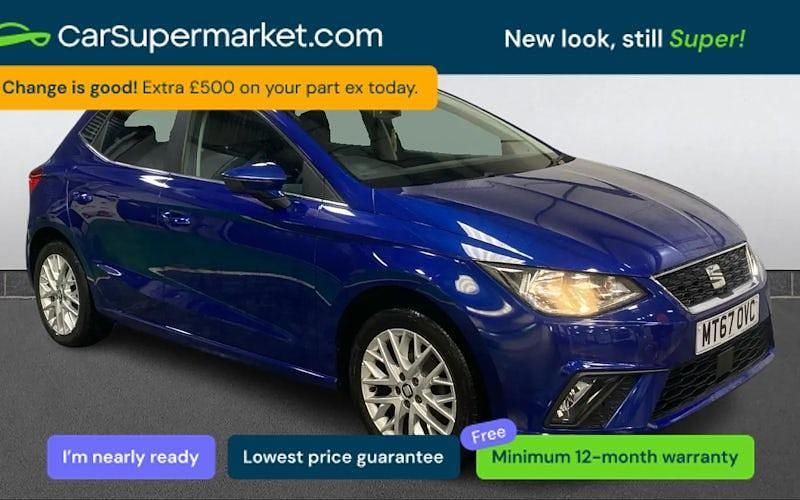 Used Seat Ibiza Design 95 HP (69 kW) 2017 Blue Hatchback