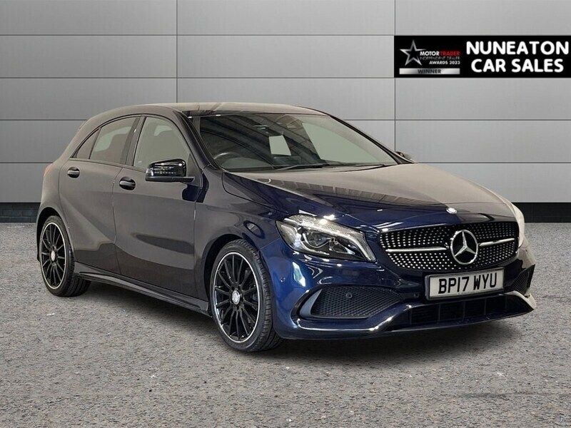 Blue Used 2017 Mercedes A200 AMG line Hatchback | £11,925 (Fair price) - Image 1/4