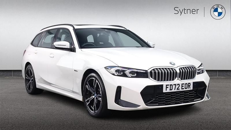 White Used 2022 BMW 330e M Sport Estate | £33,000 (A bit pricey) - Image 1/4