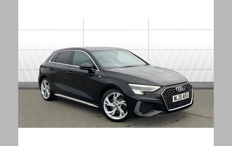 Used Audi A3 S-Line 150 HP (110 kW) 2020 Black Sedan