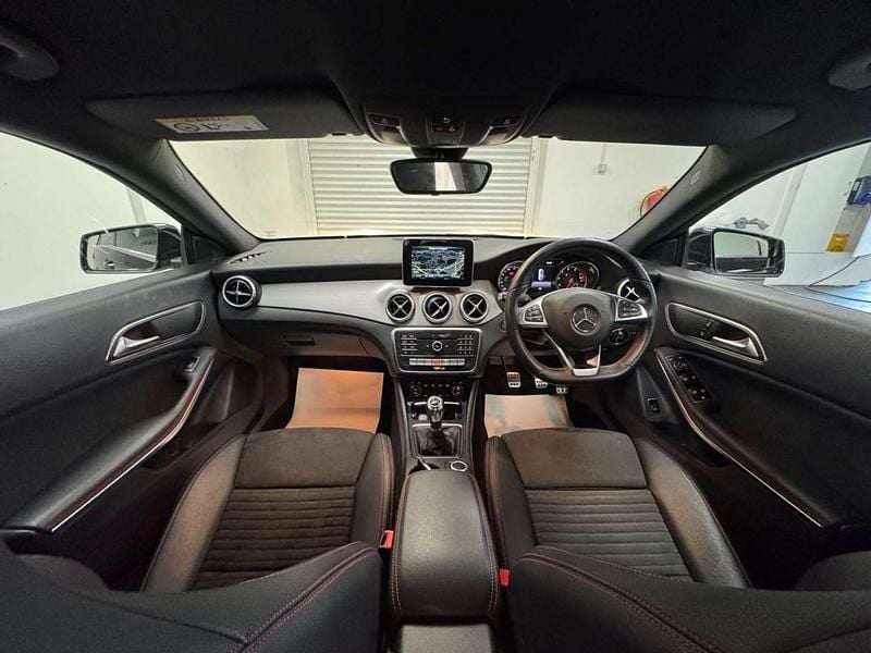 Used Mercedes CLA180 AMG line 122 HP (89 kW) 2018 Black Sedan