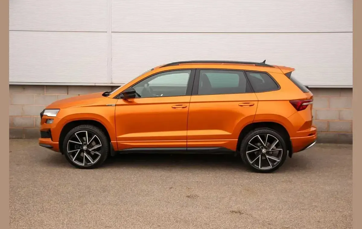 Used Skoda Karoq SportLine 150 HP (110 kW) 2023 Orange SUV