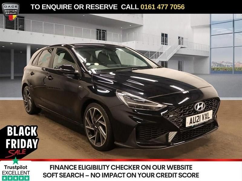 Black Used 2021 Hyundai i30 N Line Hatchback | £14,890 (Fair price) - Image 1/3