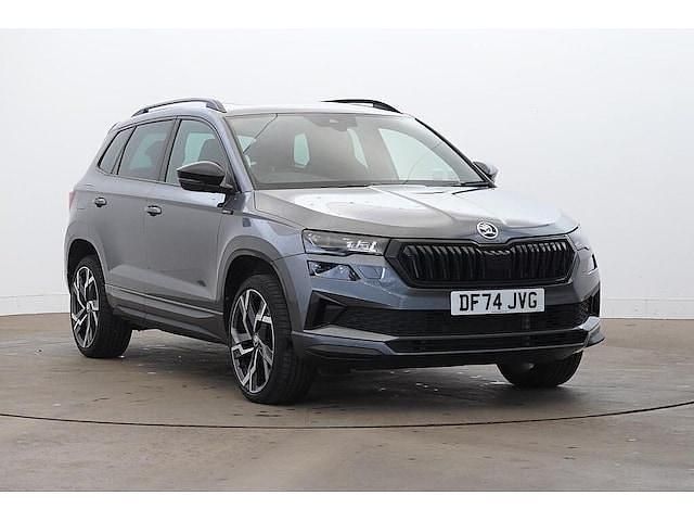 Graphite grey metallic Used 2024 Skoda Karoq SportLine SUV | £27,990 (Fair price) - Image 1/4
