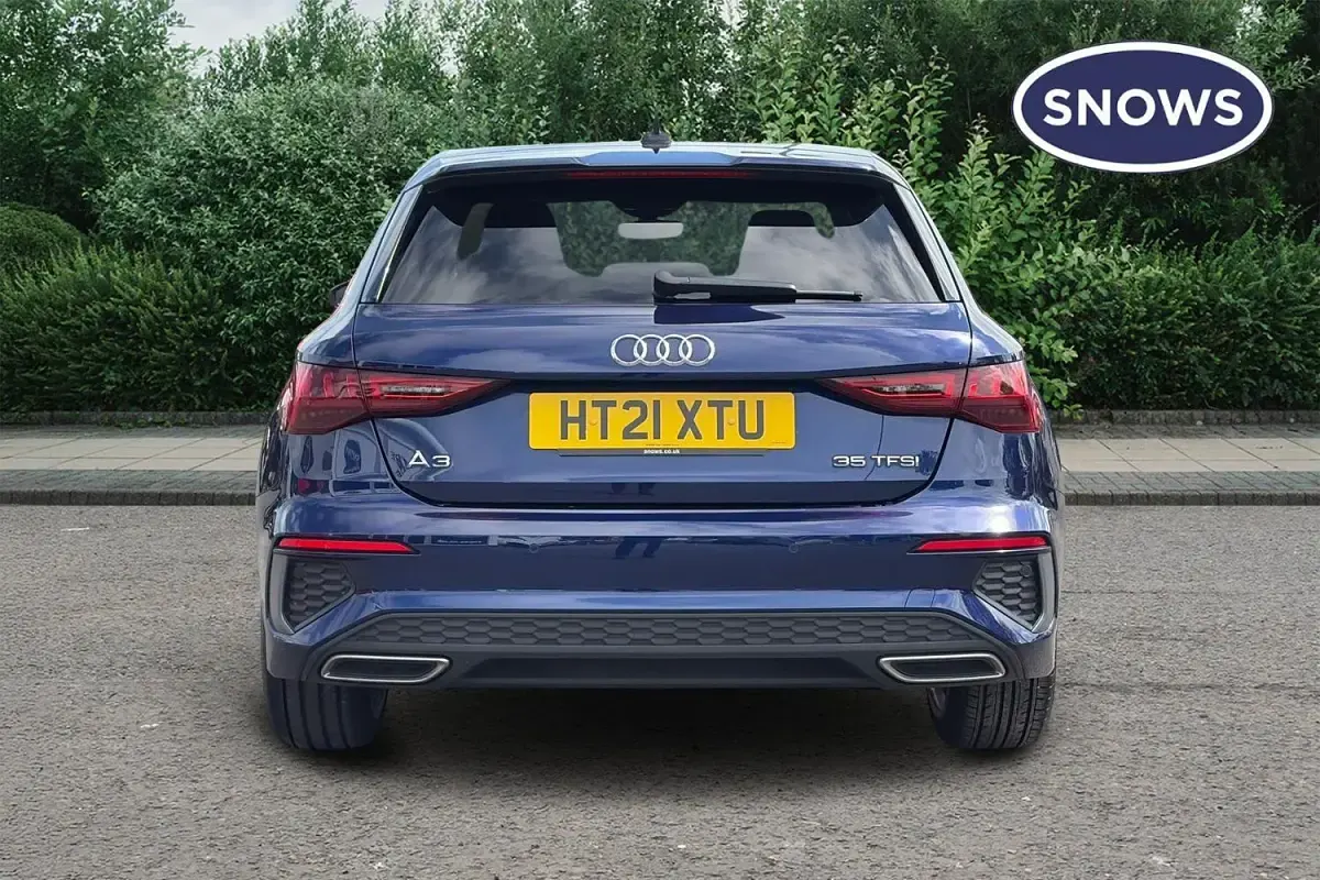 Used Audi A3 S-Line 150 HP (110 kW) 2021 Blue Sedan