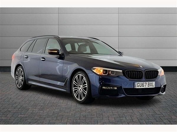 Blue Used 2017 BMW 520 M Sport Estate | £16,599 (Fair price) - Image 1/4