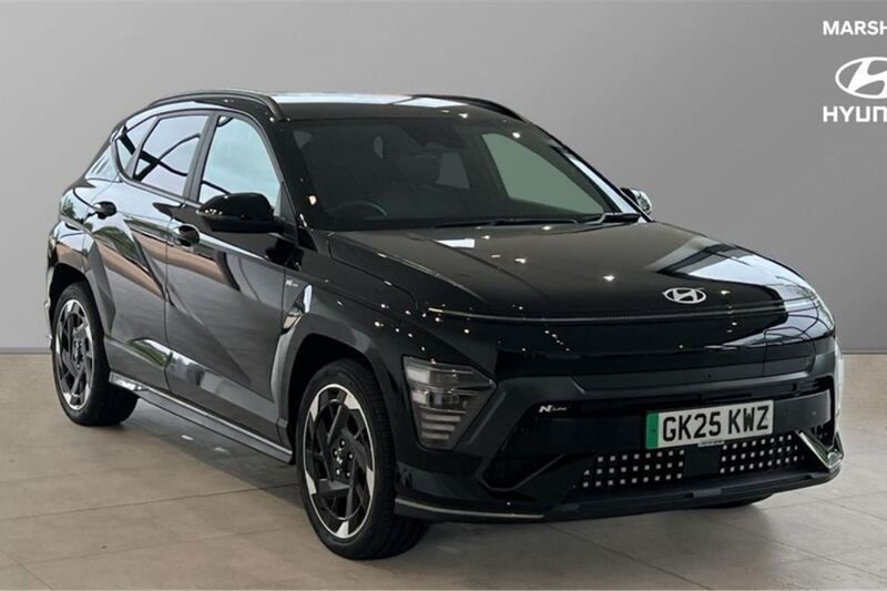 Black New 2025 Hyundai Kona N Line SUV | £33,077 (A bit pricey) - Image 1/4