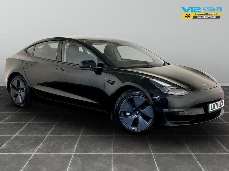 Black Used 2021 Tesla Model 3 Long Range AWD Sedan | £15,495 (Fair price) - Image 1/2