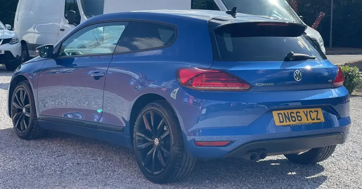 Used VW Scirocco Black Edition 125 HP (91 kW) 2016 Blue Coupe