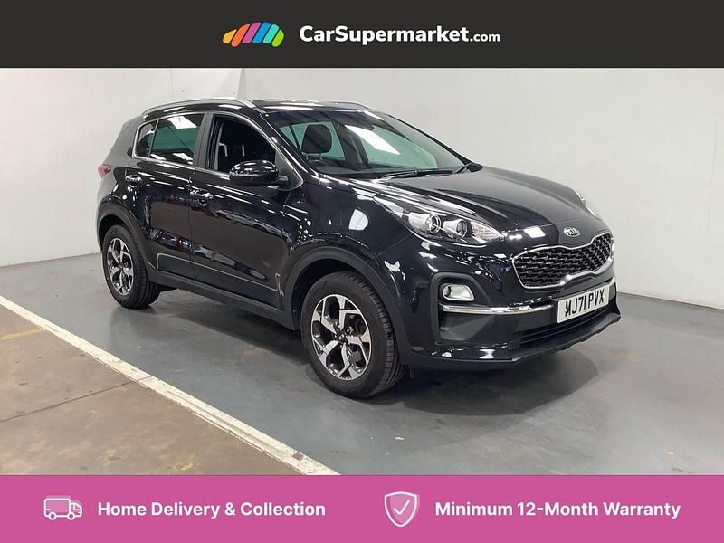 Black Used 2021 Kia Sportage 2 SUV | £15,676 (Fair price) - Image 1/4