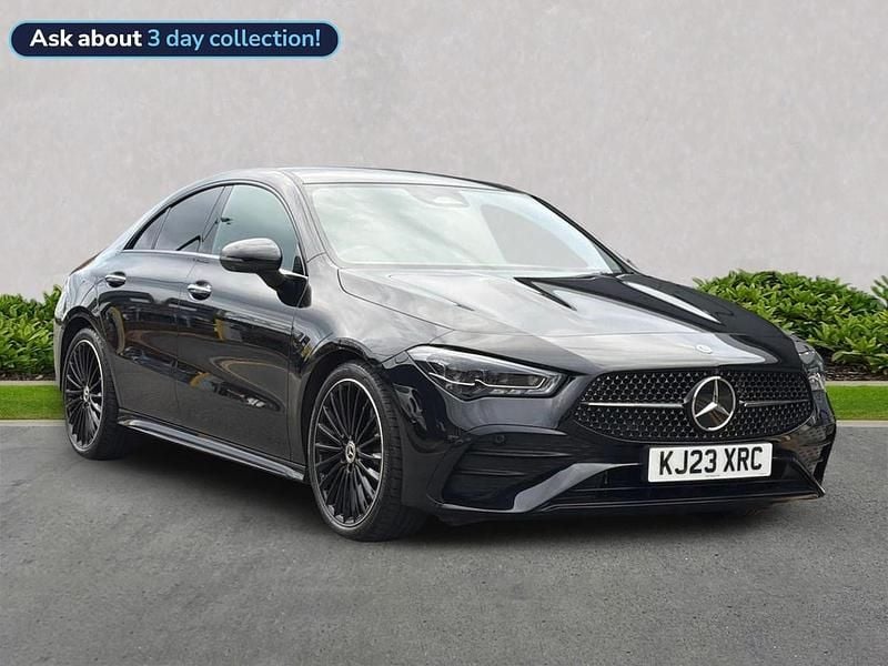 Black Used 2023 Mercedes CLA200 AMG Line Premium Plus Coupe | £29,997 (Fair price) - Image 1/4