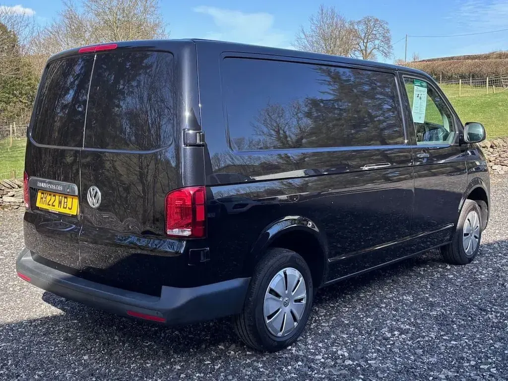Used VW T6.1 Startline 110 HP (80 kW) 2022 Black Van