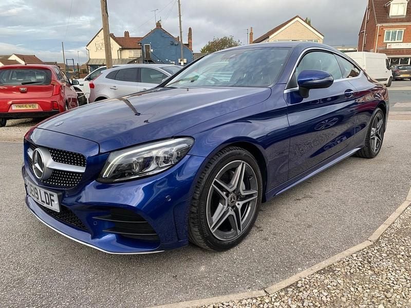 Used Mercedes C200 AMG Line Premium 2019 Blue Coupe