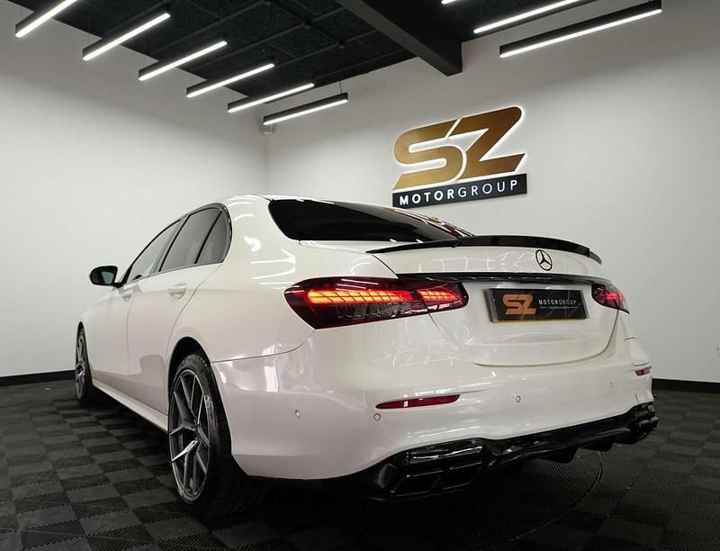 Used Mercedes E300 AMG line 2022 White Sedan