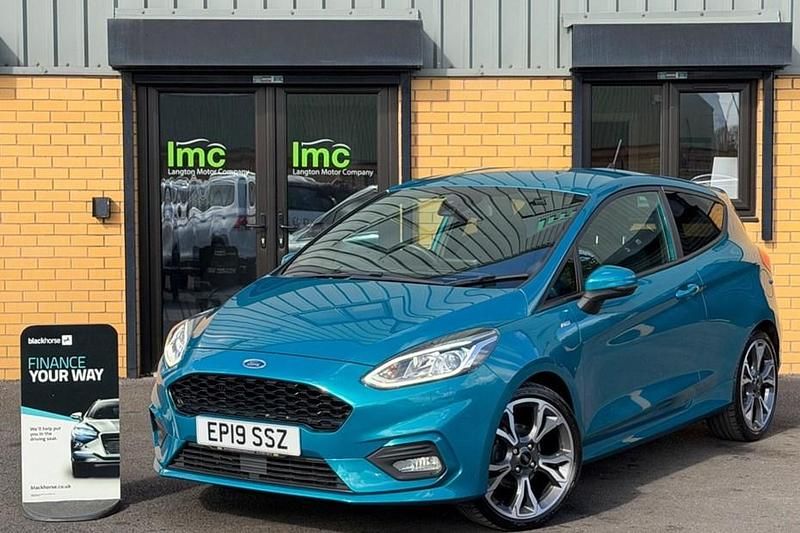 Used Ford Fiesta ST-Line 100 HP (73 kW) 2019 Blue Hatchback
