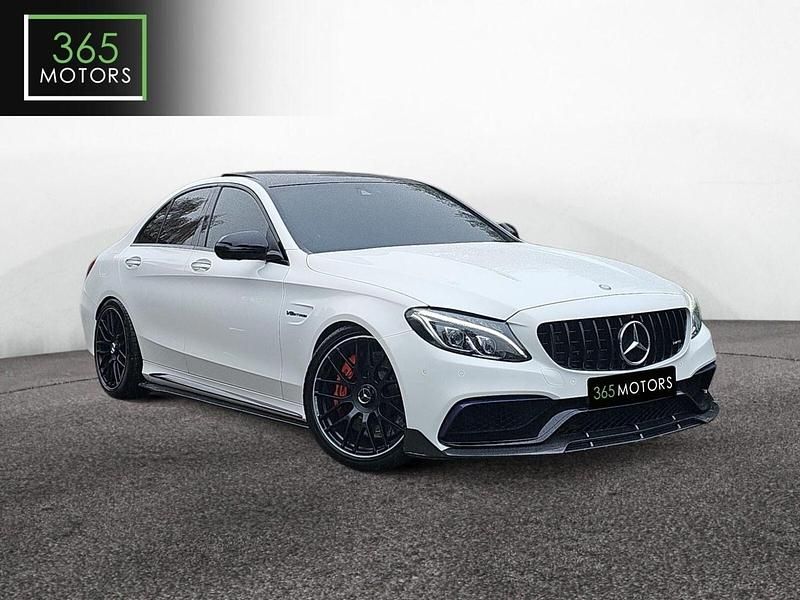 White Used 2016 Mercedes C63S AMG Premium Sedan | £30,490 (Fair price) - Image 1/3