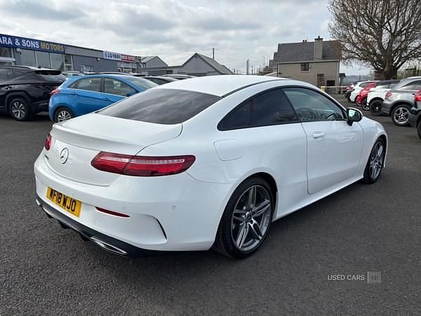 Used Mercedes E220 AMG line 2018 White Coupe