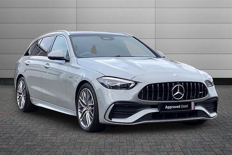 Alpine grey Used 2025 Mercedes C43 AMG Premium Estate | £49,995 (Fair price) - Image 1/4