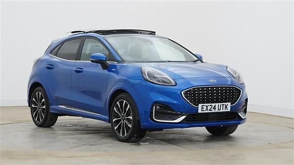 Desert island blue Used 2024 Ford Puma Gen-E ST-Line Hatchback | £26,295 - Image 1/1