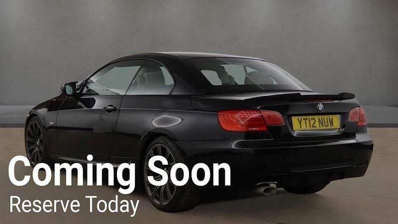 Used BMW 320 Cabriolet Sport Line 2012 Black Cabriolet