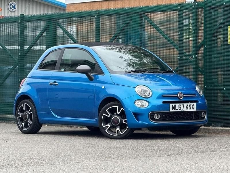Blue Used 2017 Fiat 500C S Cabriolet | £7,200 (Fair price) - Image 1/4