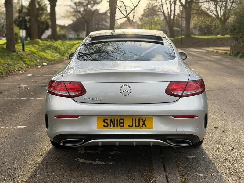 Used Mercedes C220 AMG Line Premium 2018 Silver Coupe