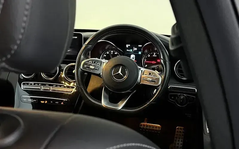 Used Mercedes C220 AMG line 194 HP (142 kW) 2018 Grey Sedan