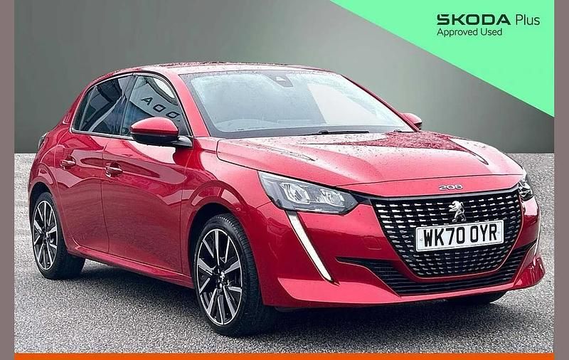 Used Peugeot 208 Allure 101 HP (74 kW) 2020 Red Hatchback