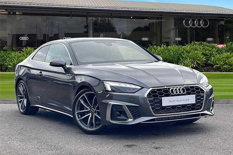 Grey Used 2024 Audi A5 S-Line Coupe | £25,990 (Super price) - Image 1/4