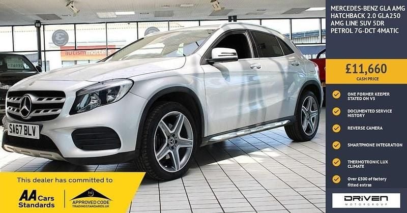 Silver Used 2017 Mercedes GLA250 AMG line SUV | £11,660 (Good price) - Image 1/3