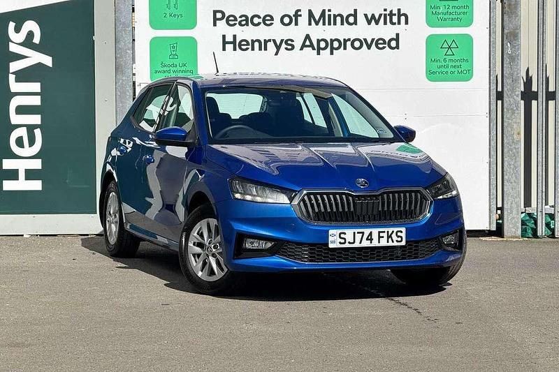 Race blue metallic Used 2024 Skoda Fabia Comfort Hatchback | £15,295 (Fair price) - Image 1/4