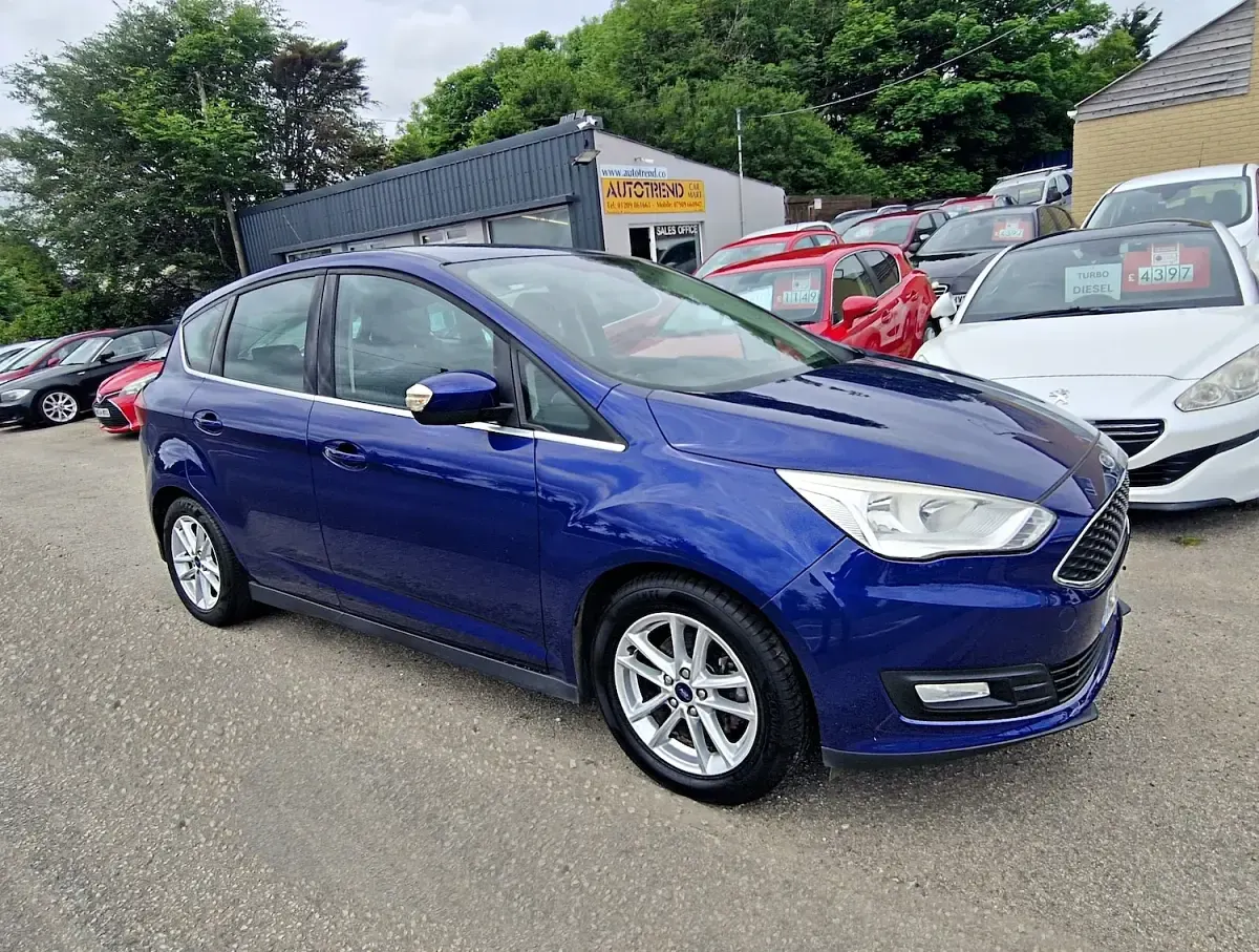 Used Ford C-MAX Zetec 125 HP (91 kW) 2015 Blue MPV