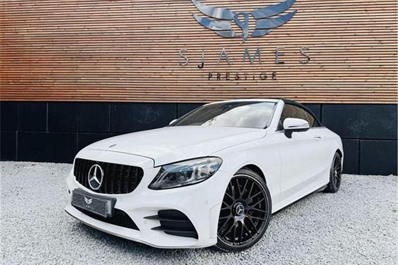 White Used 2019 Mercedes C220 AMG line Cabriolet | £21,990 (Fair price) - Image 1/4