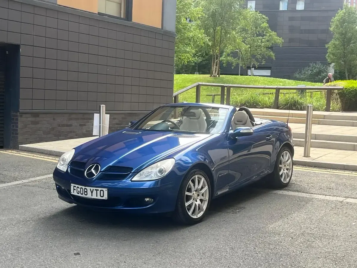 Used Mercedes SLK200 2008 Blue Cabriolet