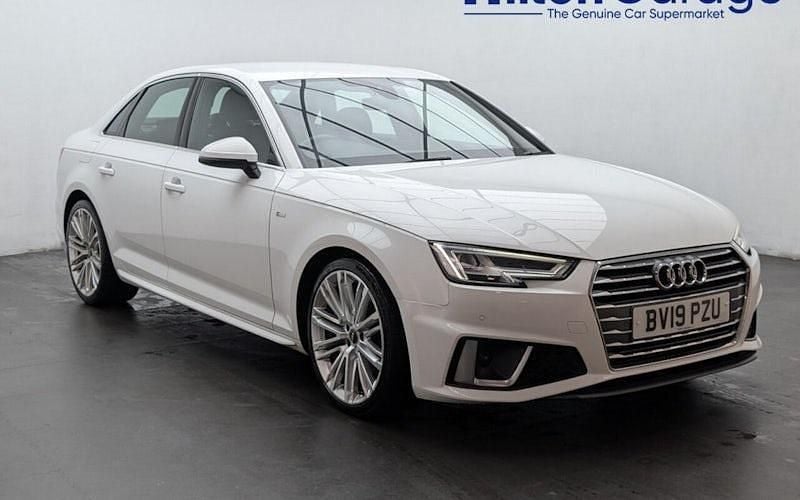White Used 2019 Audi A4 S-Line Sedan | £14,250 (Good price) - Image 1/4