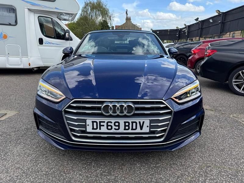 Used Audi A5 Cabriolet S-Line 190 HP (139 kW) 2019 Blue Cabriolet