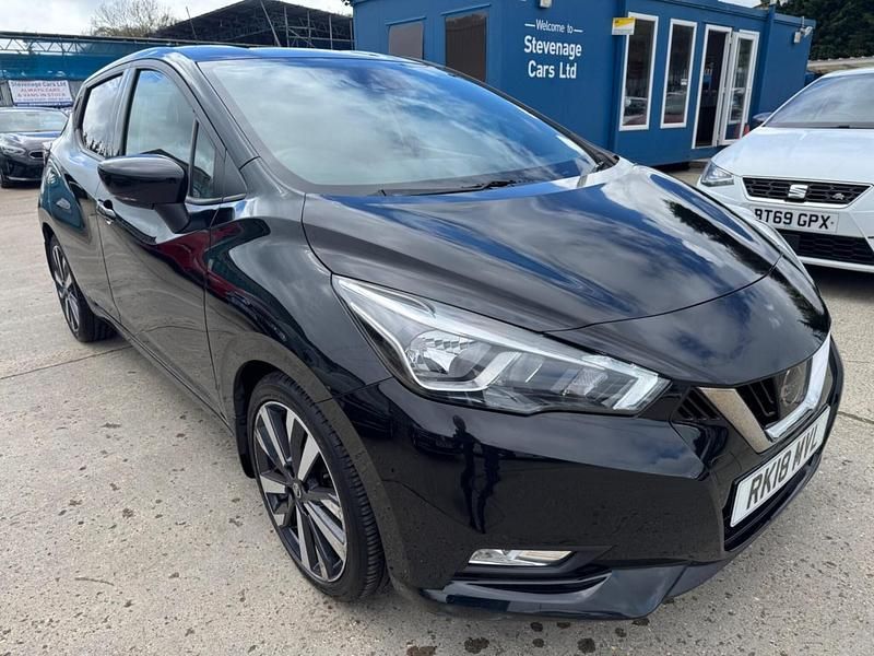 Used Nissan Micra Tekna 90 HP (66 kW) 2018 Black Hatchback
