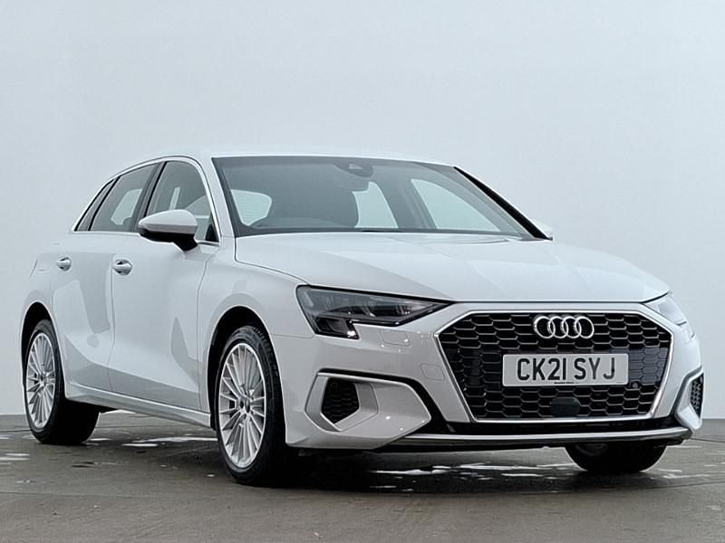 White Used 2021 Audi A3 Sport Hatchback | £20,498 (Fair price) - Image 1/4