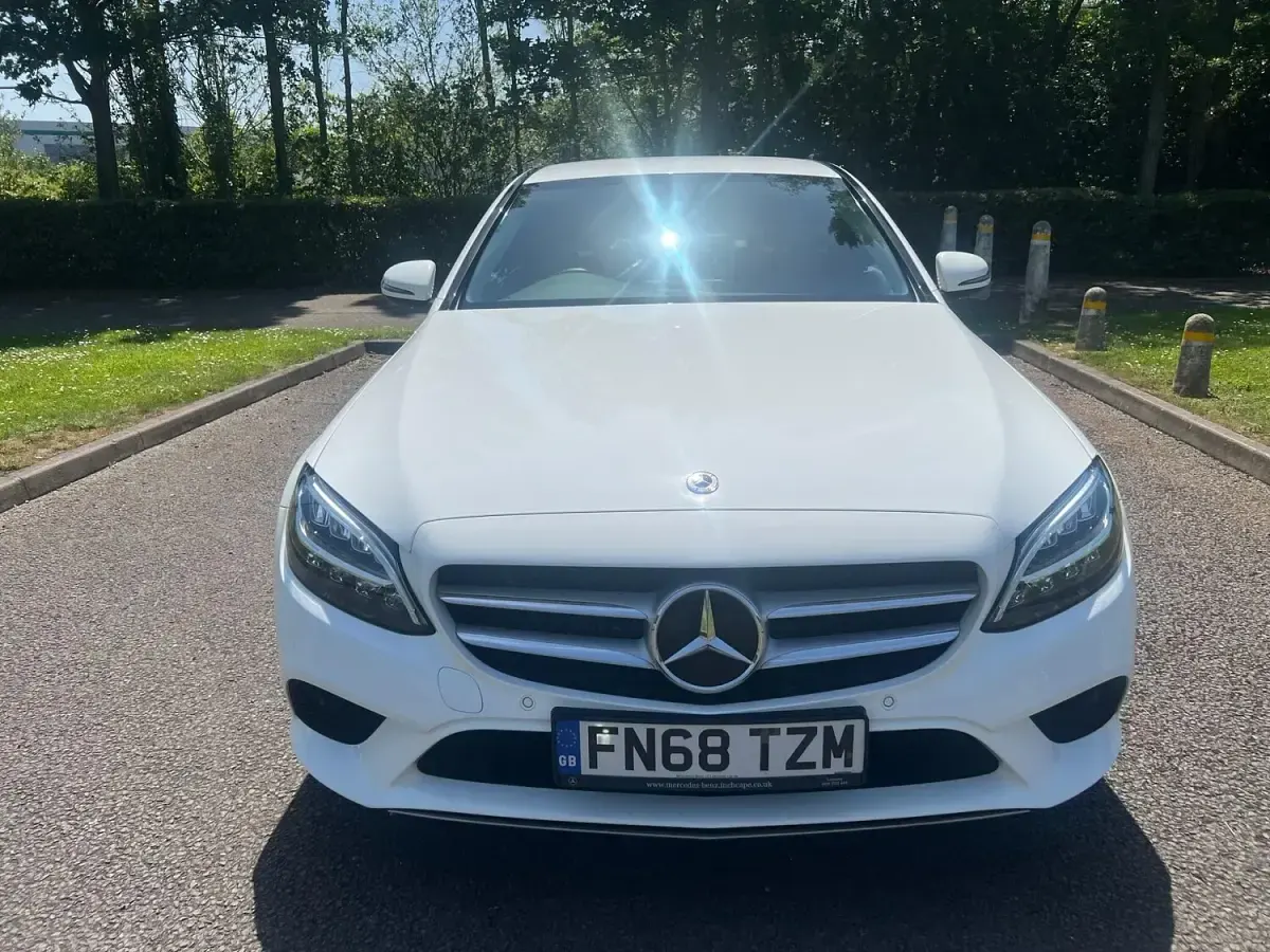 Used Mercedes C200 2018 White Sedan