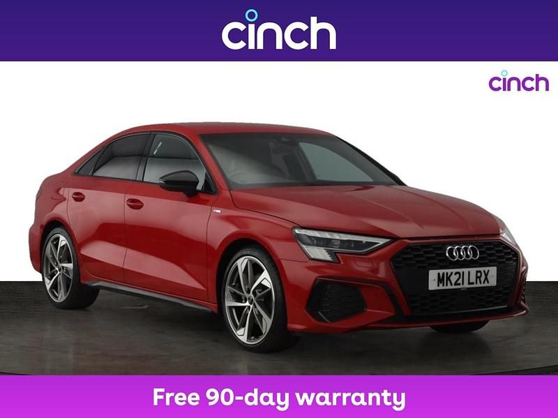 Red Used 2021 Audi A3 Comfort Sedan | £20,499 (Fair price) - Image 1/3