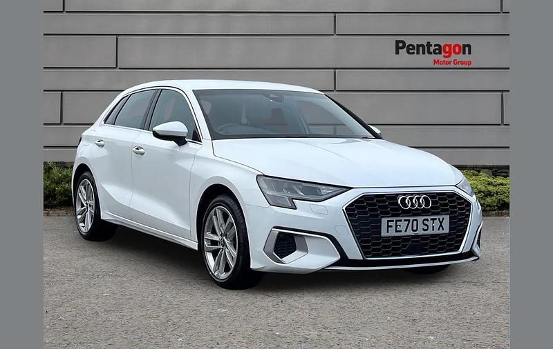 White Used 2020 Audi A3 Sport Hatchback | £16,299 (Good price) - Image 1/4