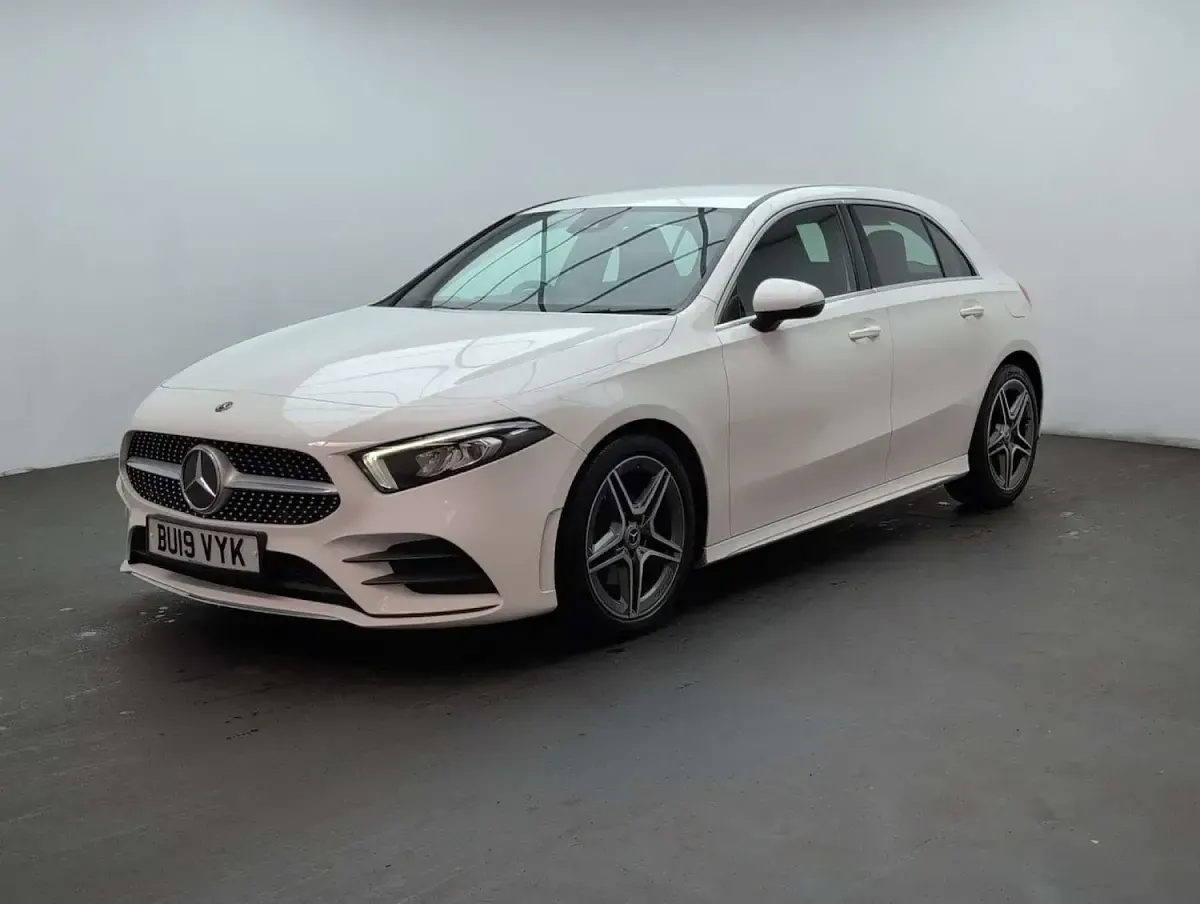 Used Mercedes A200 AMG line 150 HP (110 kW) 2019 White Hatchback