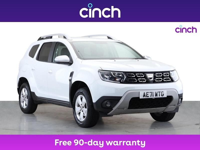 White Used 2021 Dacia Duster Comfort SUV | £9,599 (Good price) - Image 1/3